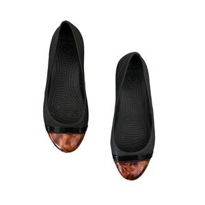 Crocs Shoes Women's 7 Gianna Alice Tortoise Cap Toe Ballet Flats